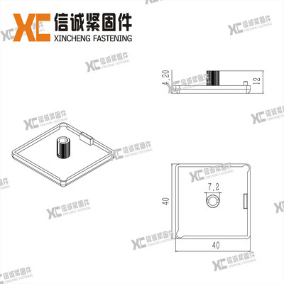 工业优选 欧标40X80铝型材增强尼龙ABS端盖板解析